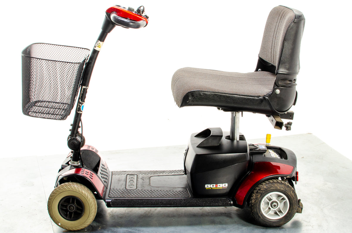 Pride Go-Go Elite Traveller Used Mobility Scooter Boot Transportable Lightweight Travel Red