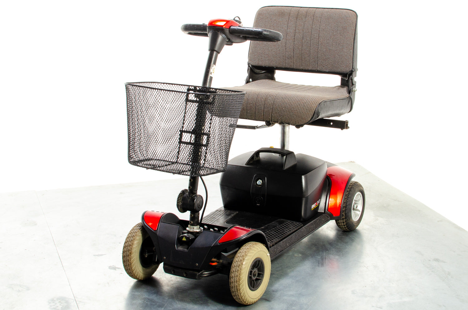 Pride Go-Go Elite Traveller Used Mobility Scooter Boot Transportable Lightweight Travel Red