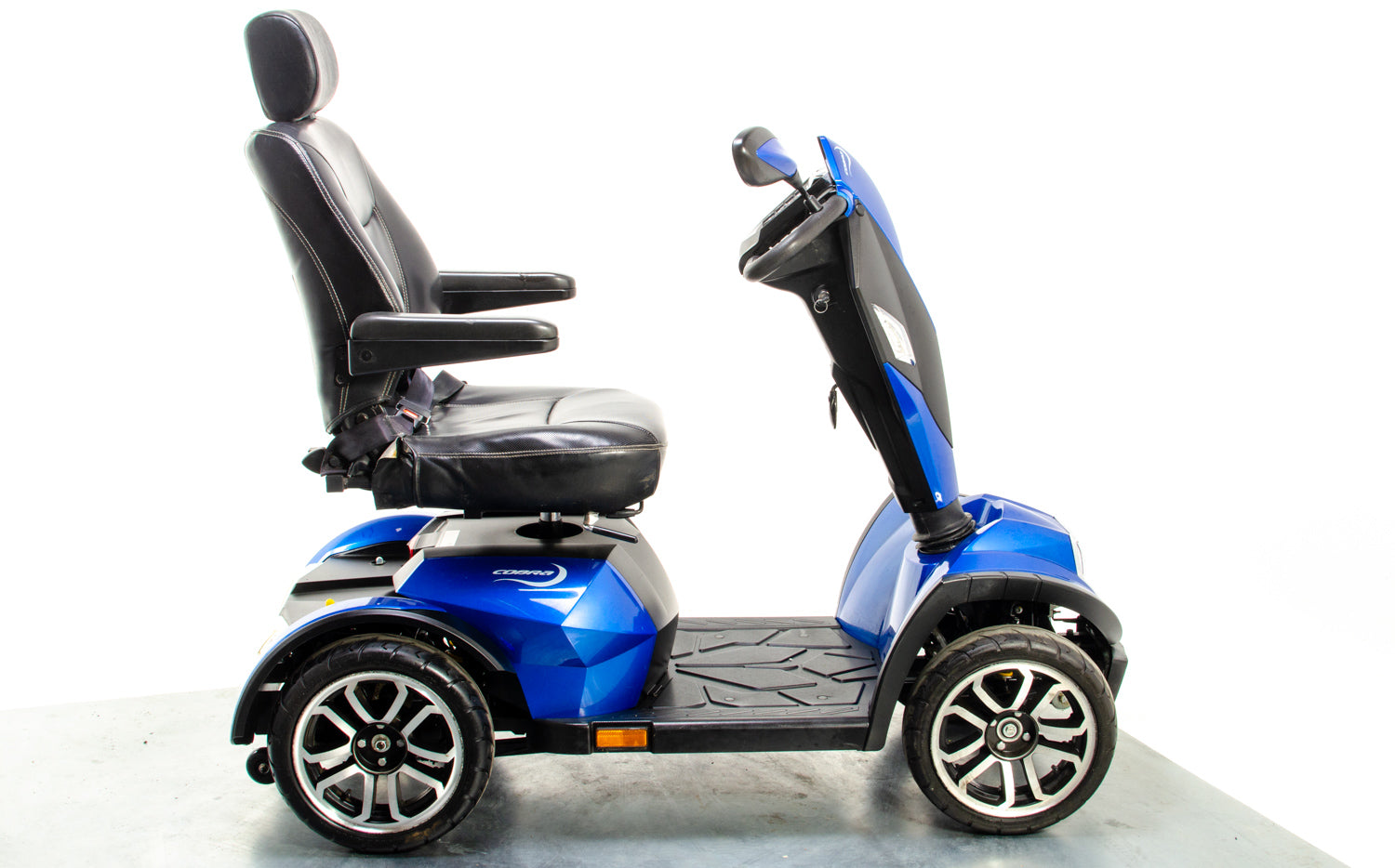 Drive Cobra Used Mobility Scooter Large All-Terrain Fast Road Legal Captain Seat Blue