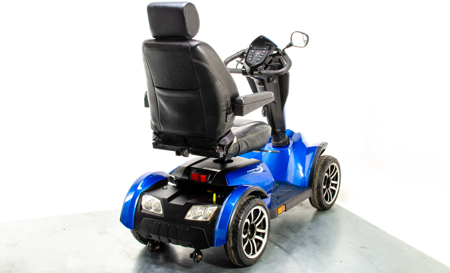 Drive Cobra Used Mobility Scooter Large All-Terrain Fast Road Legal Captain Seat Blue