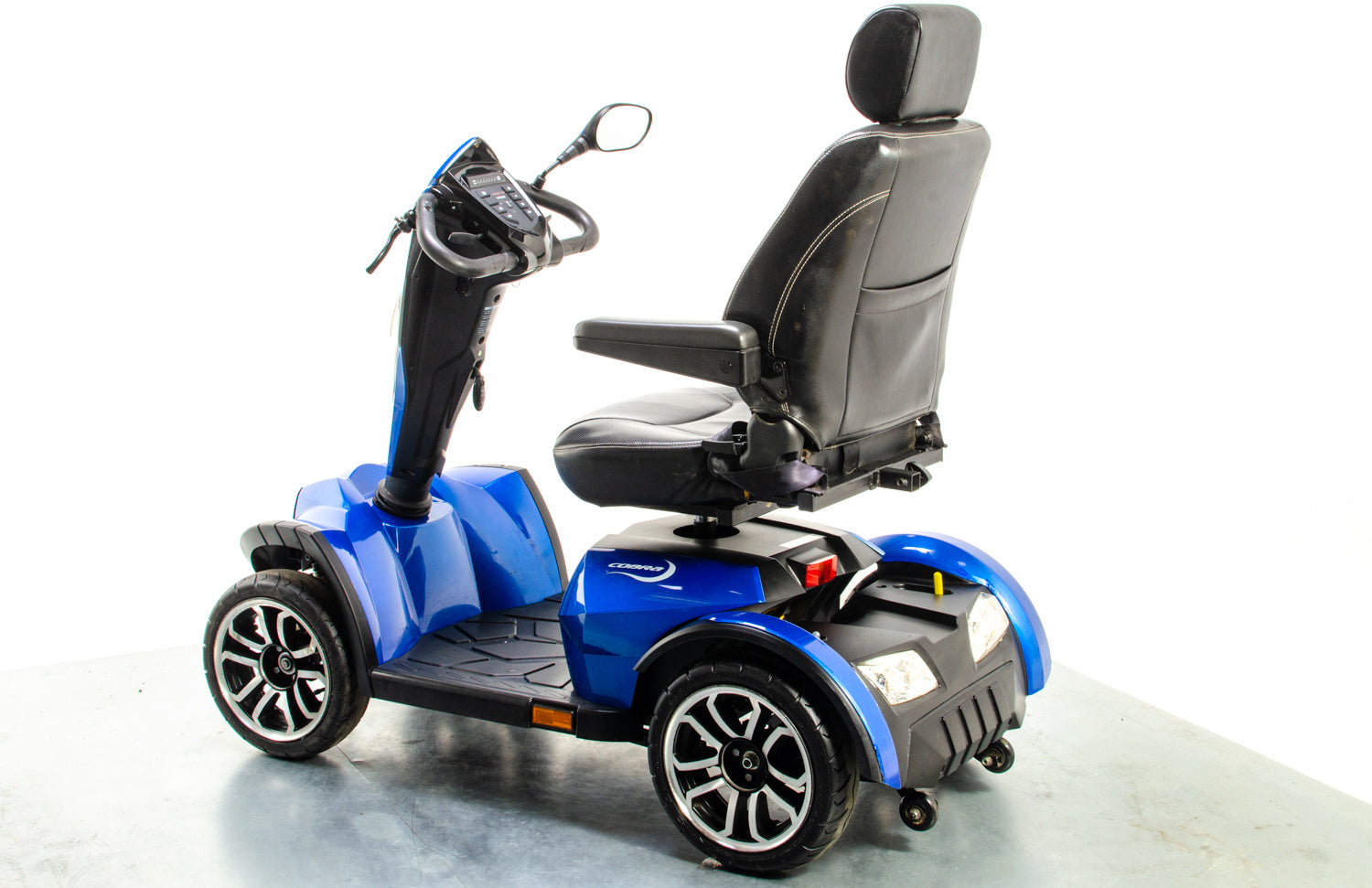 Drive Cobra Used Mobility Scooter Large All-Terrain Fast Road Legal Captain Seat Blue