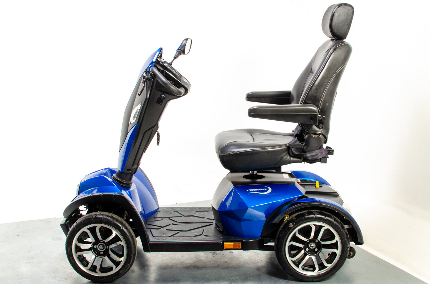 Drive Cobra Used Mobility Scooter Large All-Terrain Fast Road Legal Captain Seat Blue