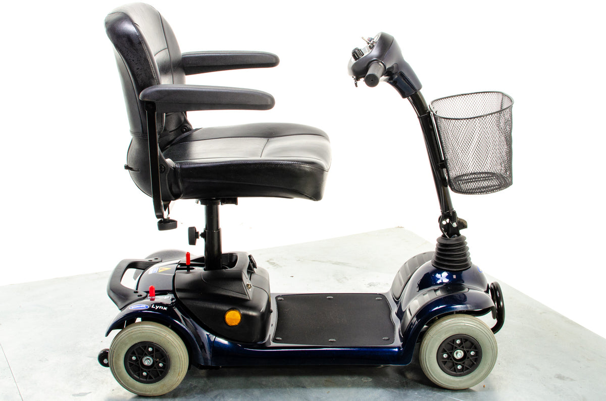 Invacare Lynx Used Mobility Scooter Small Boot Transportable Lightweight Travel Indoor Blue