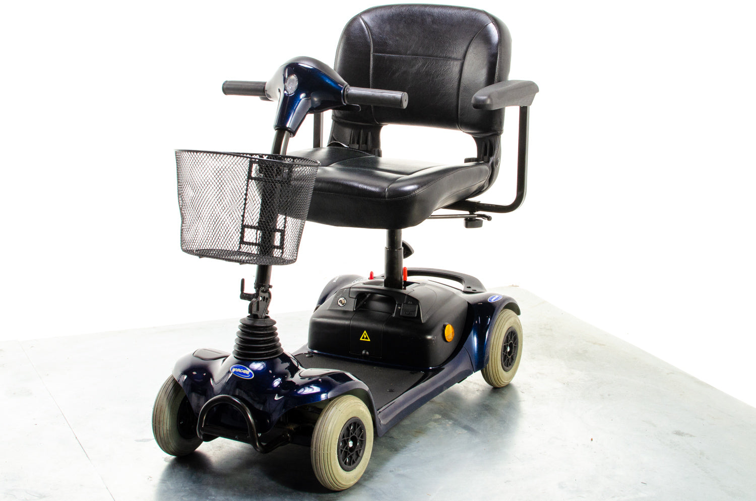 Invacare Lynx Used Mobility Scooter Small Boot Transportable Lightweight Travel Indoor Blue