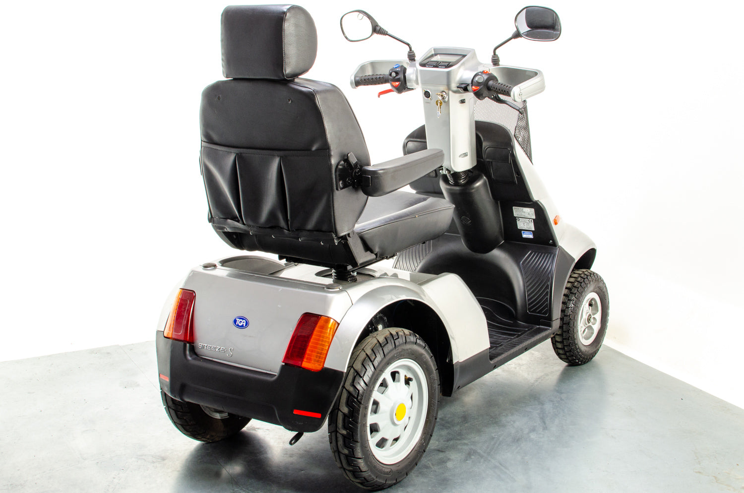 TGA Breeze S4 Used Mobility Scooter 8mph Large All-Terrain Road Legal Off-Road Silver