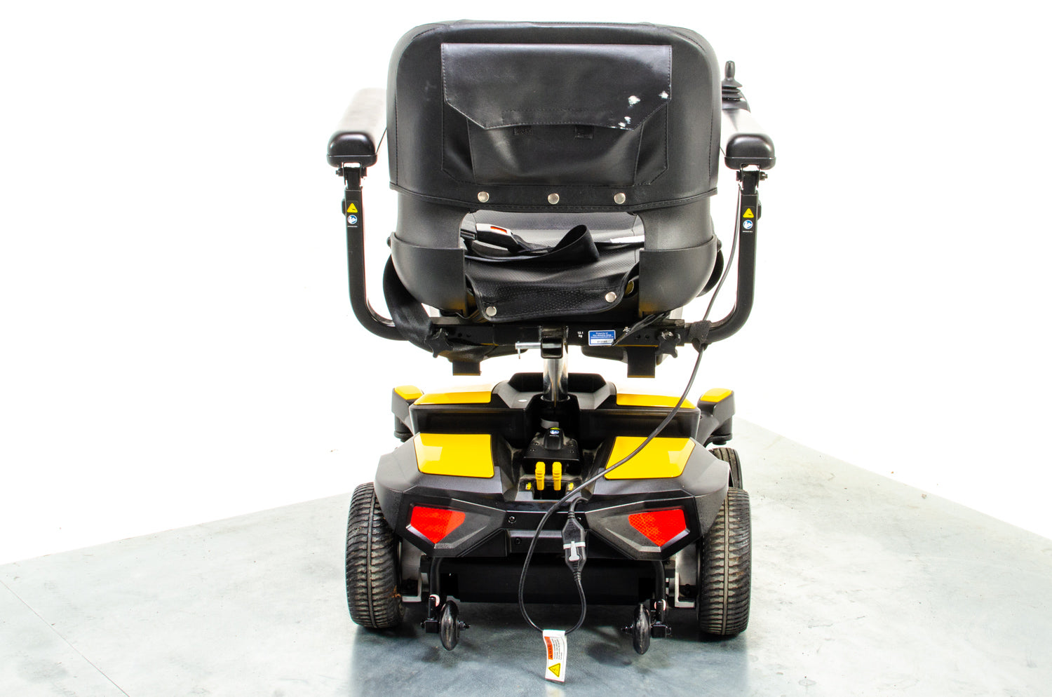Pride Go Chair Small Compact Indoor Powerchair Electric Wheelchair Travel Transportable Yellow