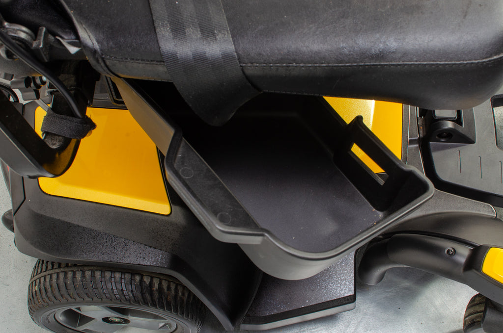 Pride Go Chair Small Compact Indoor Powerchair Electric Wheelchair Travel Transportable Yellow