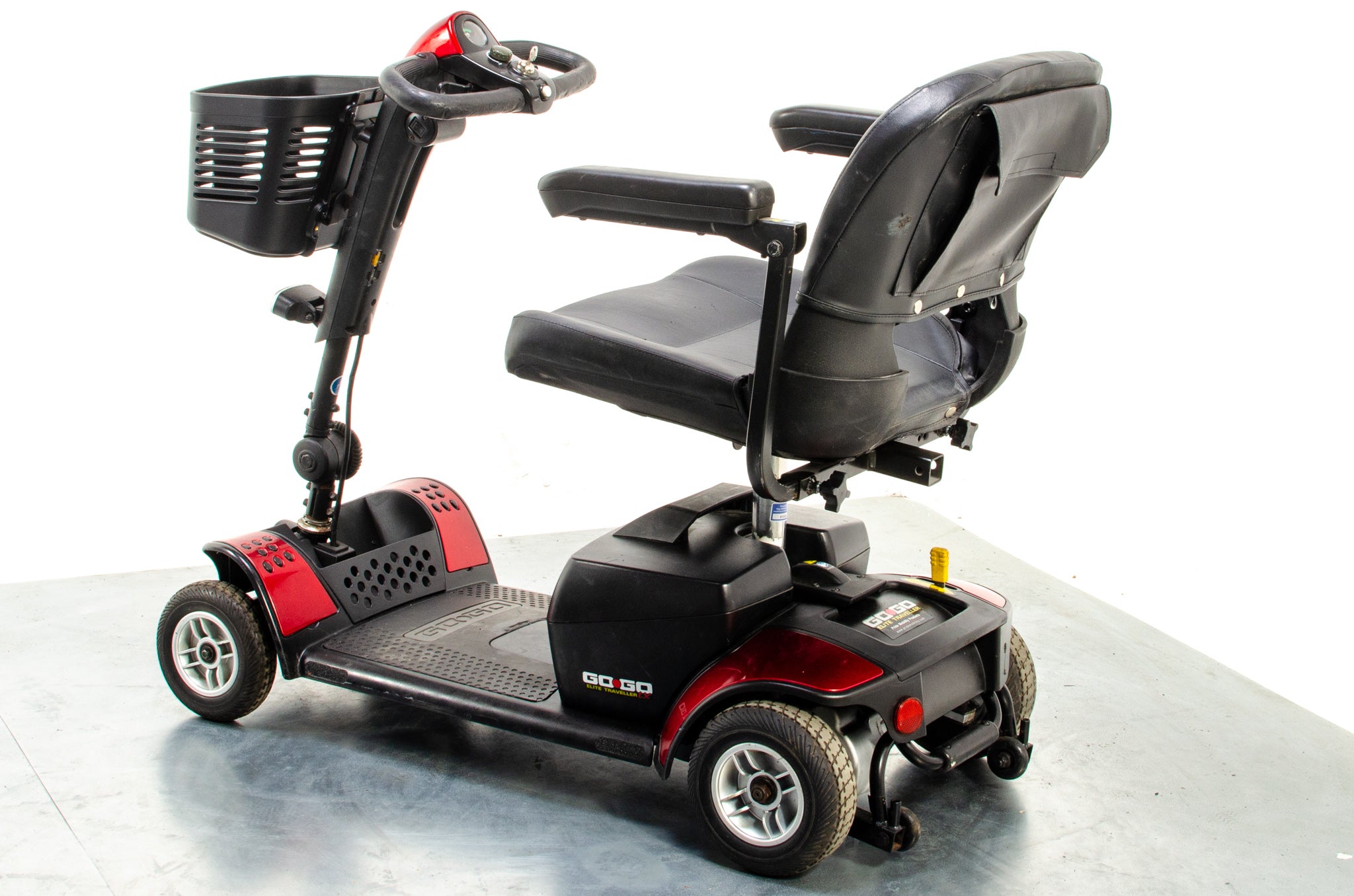 Pride Go-Go Elite Traveller Used Mobility Scooter Boot Transportable Lightweight Travel Red