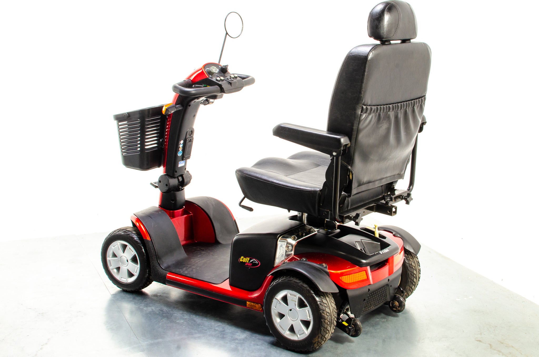 Pride Colt Sport Used Electric Mobility Scooter 8mph Transportable Suspension Road Pavement Red