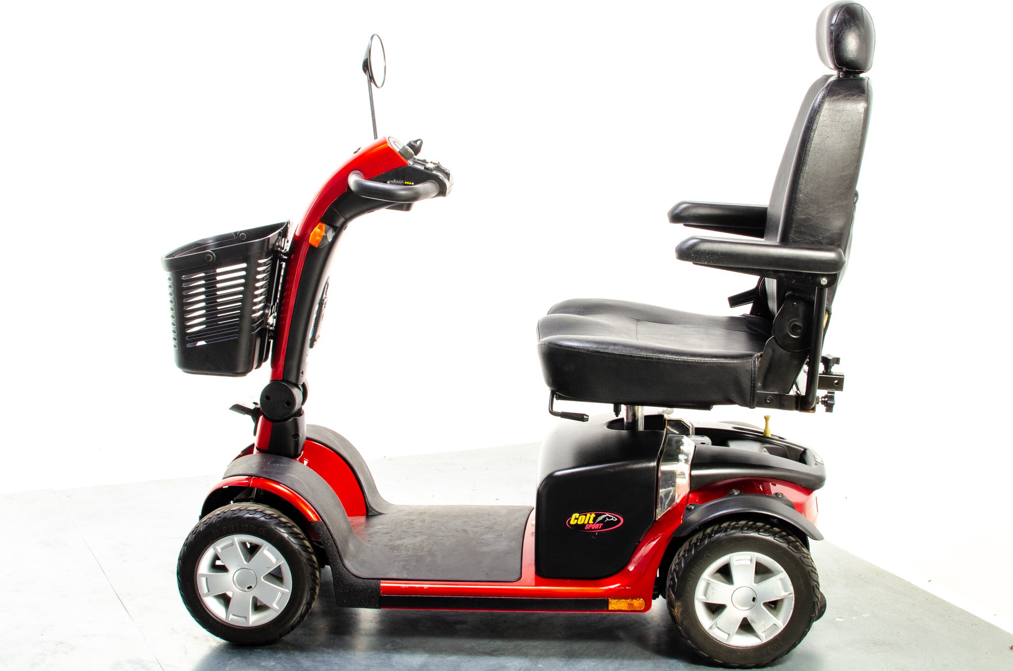 Pride Colt Sport Used Electric Mobility Scooter 8mph Transportable Suspension Road Pavement Red