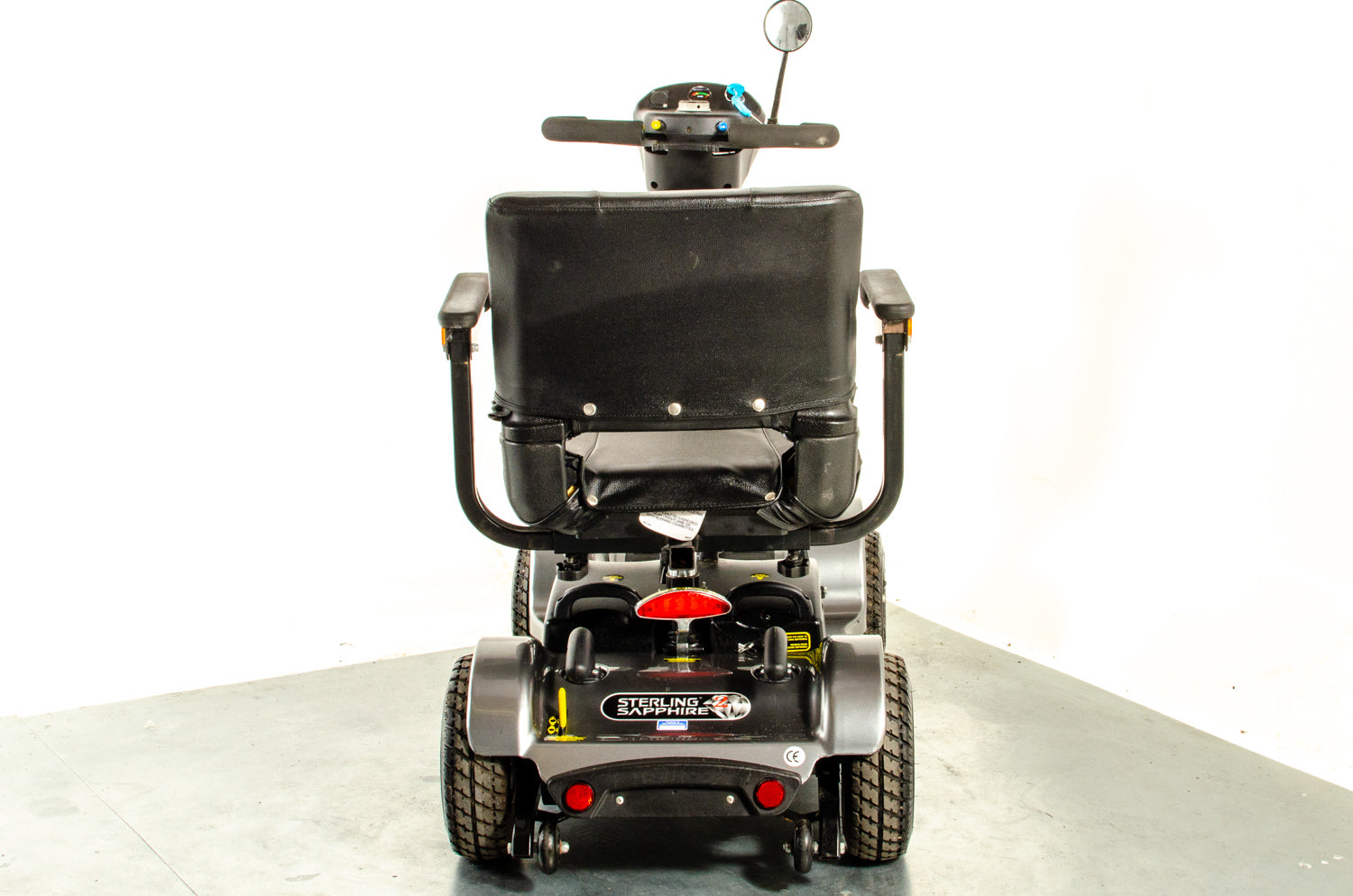 Sterling Sapphire 2 Used Mobility Scooter Midsize Transportable Pneumatic Tyres Folding Boot Grey