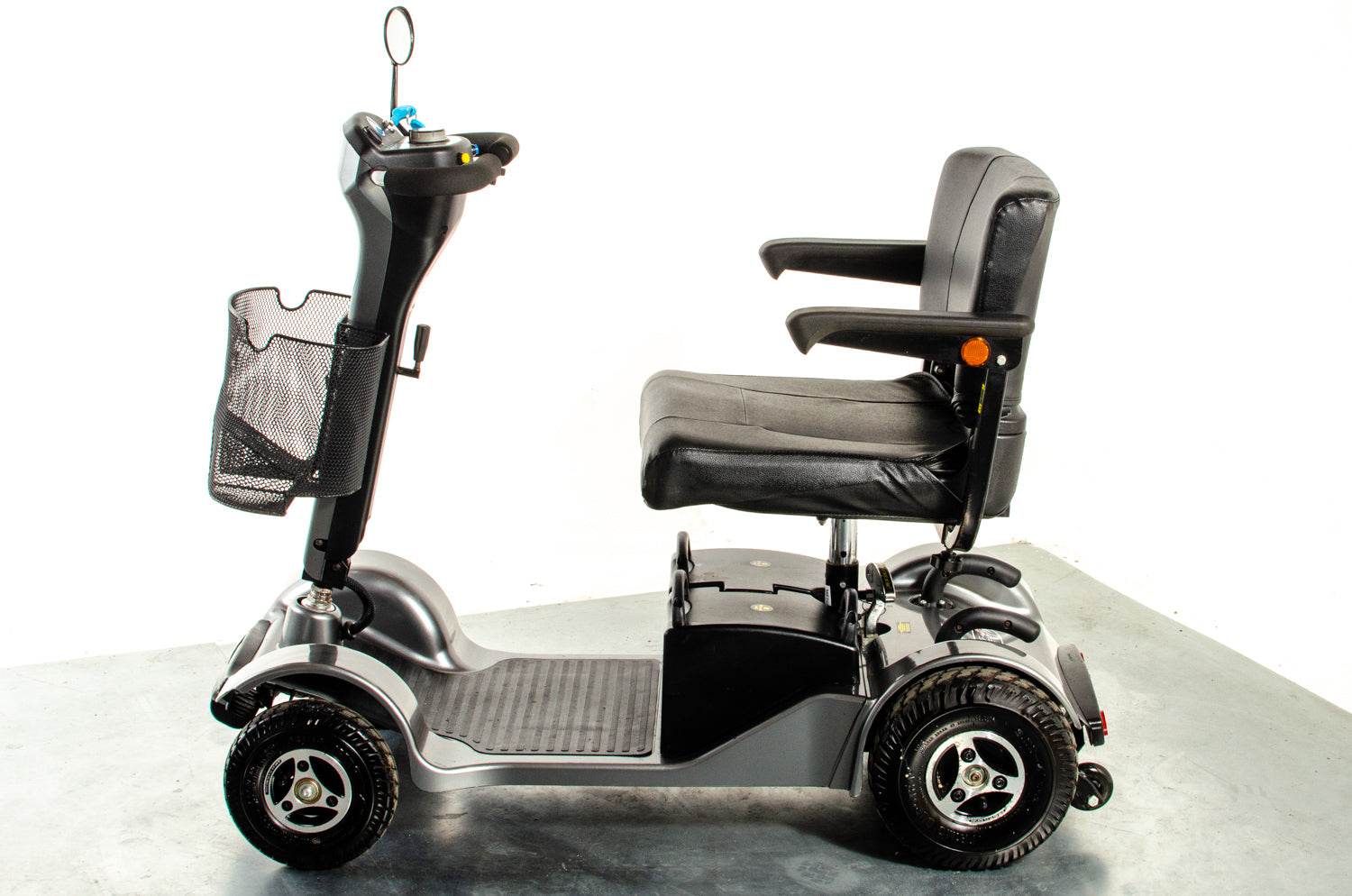 Sterling Sapphire 2 Used Mobility Scooter Midsize Transportable Pneumatic Tyres Folding Boot Grey