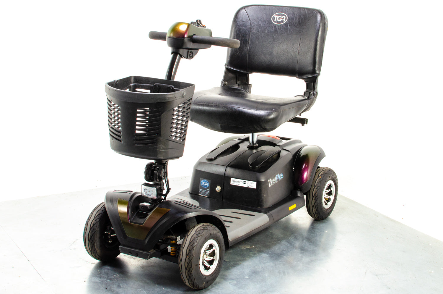 TGA Zest Plus Used Mobility Scooter Small Transportable Travel Pneumatic Tyres