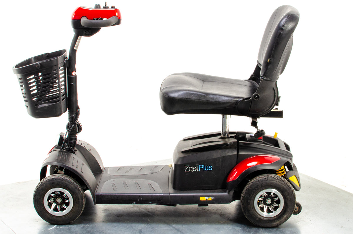 TGA Zest Plus Used Mobility Scooter Small Transportable Travel Pneumatic Tyres Red