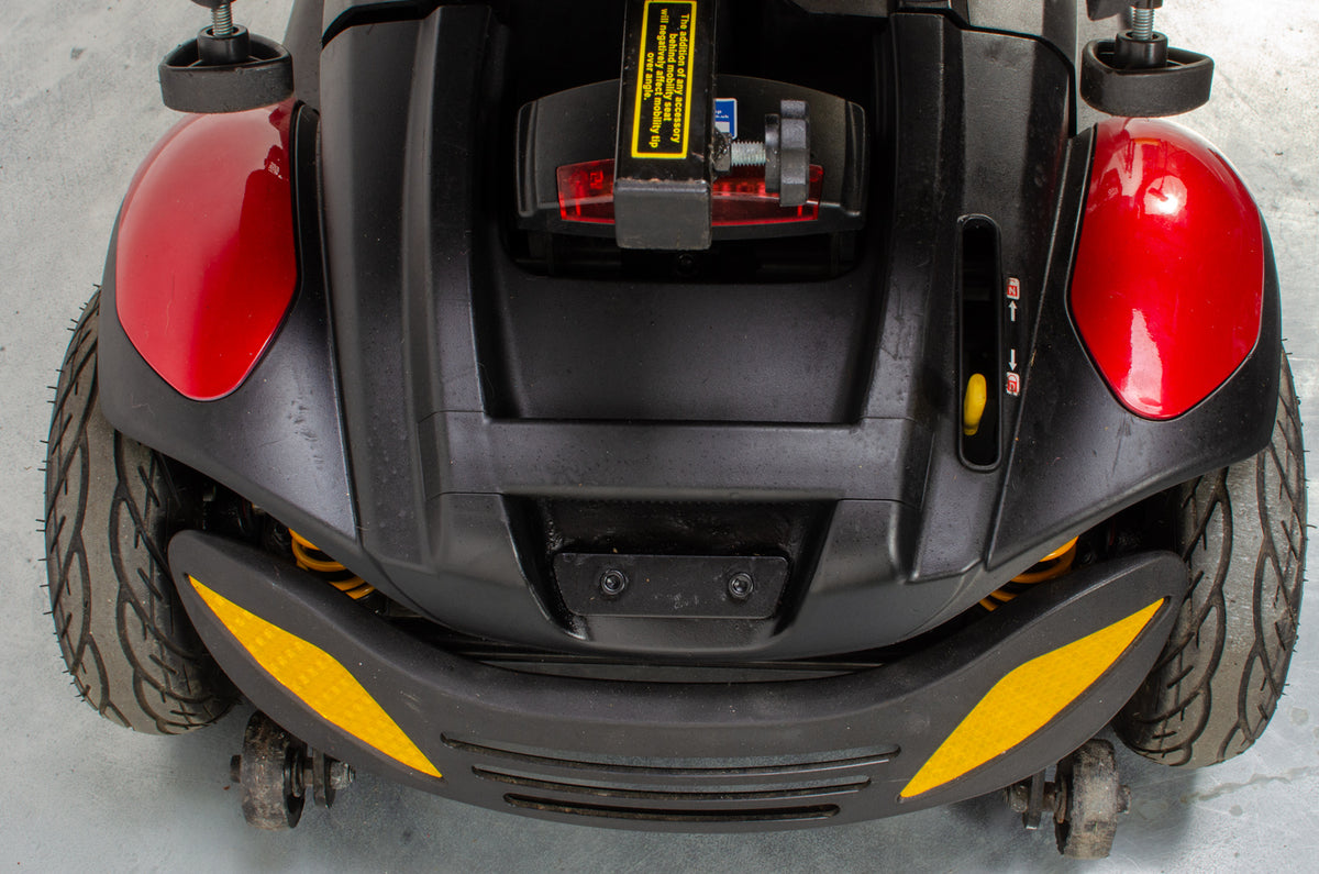 TGA Zest Plus Used Mobility Scooter Small Transportable Travel Pneumatic Tyres Red