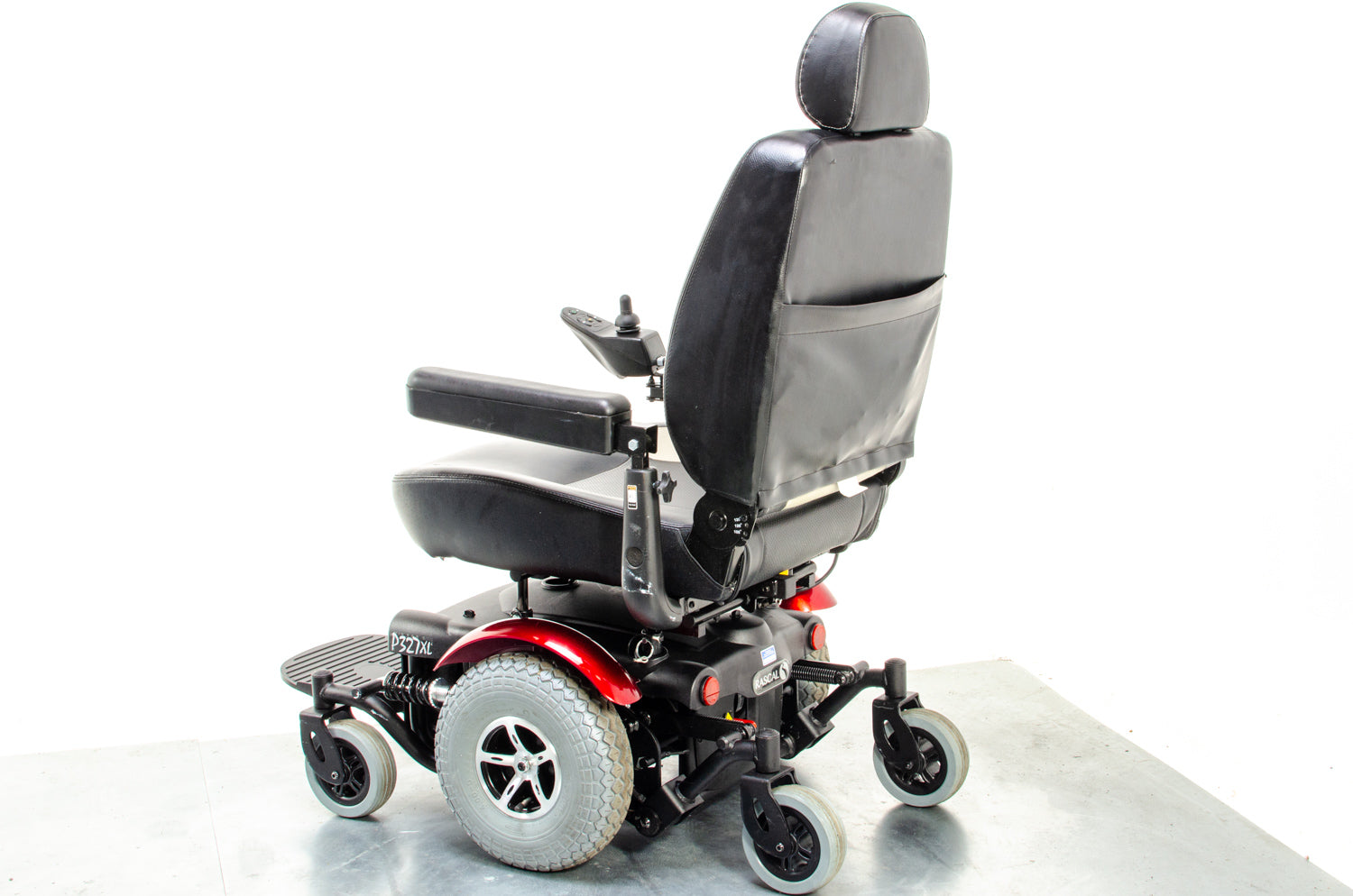 Rascal P327XL Used Electric Wheelchair Powerchair Bariatric Heavy Duty Red