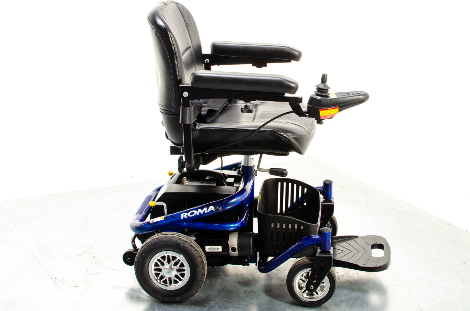 Roma Reno Elite Used Electric Wheelchair Powerchair Flame Blue indoor Outdoor