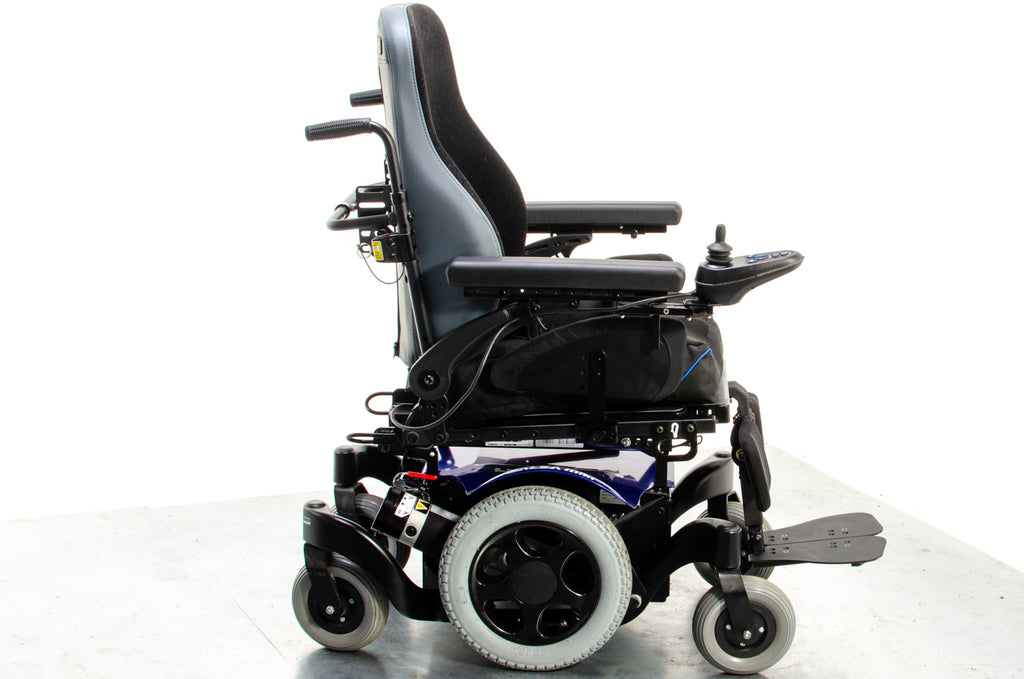 Quickie Salsa M2 6mph Used Electric Wheelchair Powerchair Sunrise Medical Outdoor MWD Blue