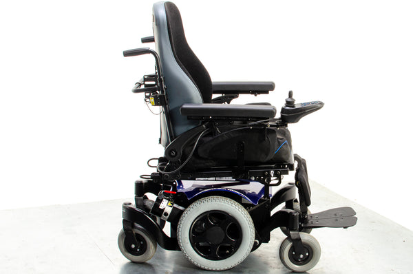 Quickie Salsa M2 6mph Used Electric Wheelchair Powerchair Sunrise Medical Outdoor MWD Blue