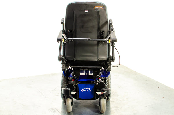 Quickie Salsa M2 6mph Used Electric Wheelchair Powerchair Sunrise Medical Outdoor MWD Blue
