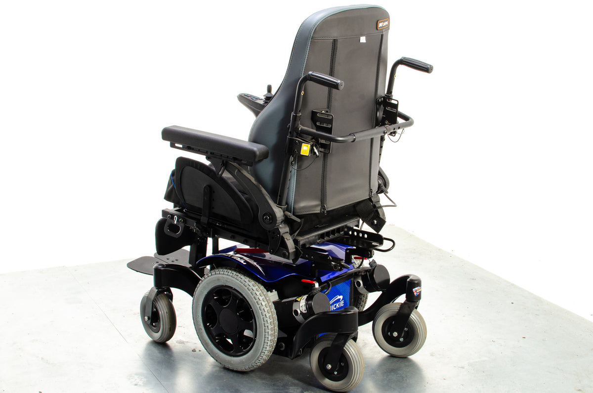 Quickie Salsa M2 6mph Used Electric Wheelchair Powerchair Sunrise Medical Outdoor MWD Blue