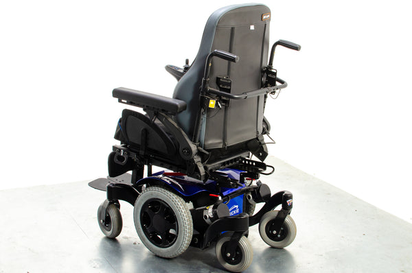 Quickie Salsa M2 6mph Used Electric Wheelchair Powerchair Sunrise Medical Outdoor MWD Blue