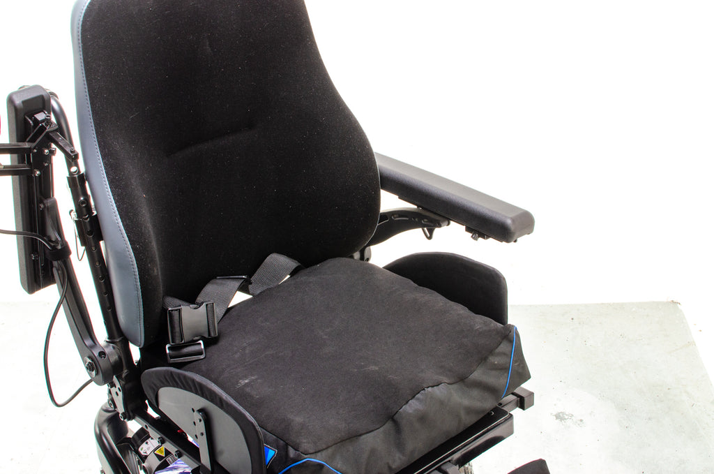 Quickie Salsa M2 6mph Used Electric Wheelchair Powerchair Sunrise Medical Outdoor MWD Blue