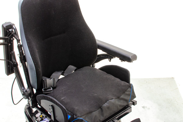 Quickie Salsa M2 6mph Used Electric Wheelchair Powerchair Sunrise Medical Outdoor MWD Blue