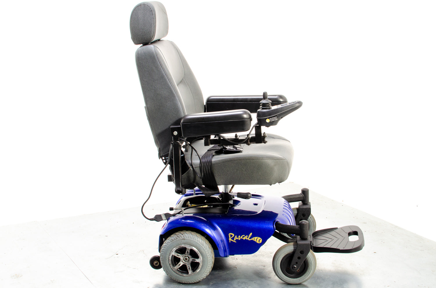 Rascal P320 Compact Used Electric Mobility Wheelchair Powerchair Small Indoor Blue