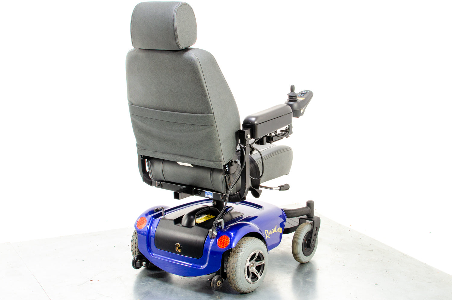 Rascal P320 Compact Used Electric Mobility Wheelchair Powerchair Small Indoor Blue