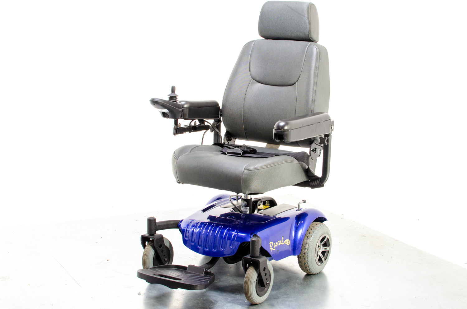 Rascal P320 Compact Used Electric Mobility Wheelchair Powerchair Small Indoor Blue