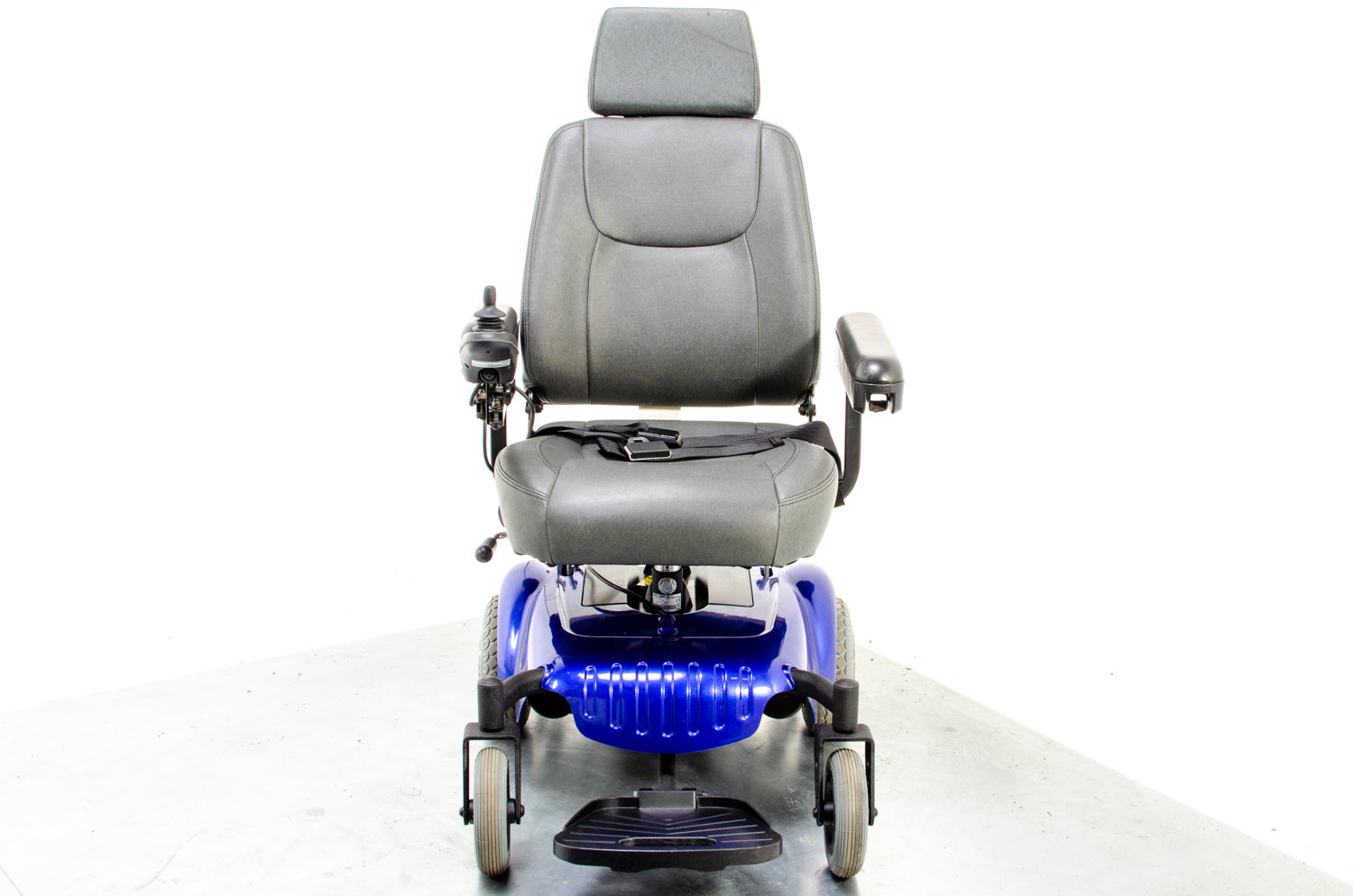 Rascal P320 Compact Used Electric Mobility Wheelchair Powerchair Small Indoor Blue Secondary image