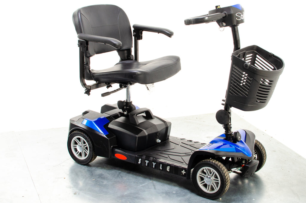 Drive Style Plus Used Mobility Scooter Transportable Boot Folding Portable Indoor Outdoor Blue