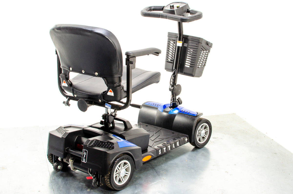 Drive Style Plus Used Mobility Scooter Transportable Boot Folding Portable Indoor Outdoor Blue