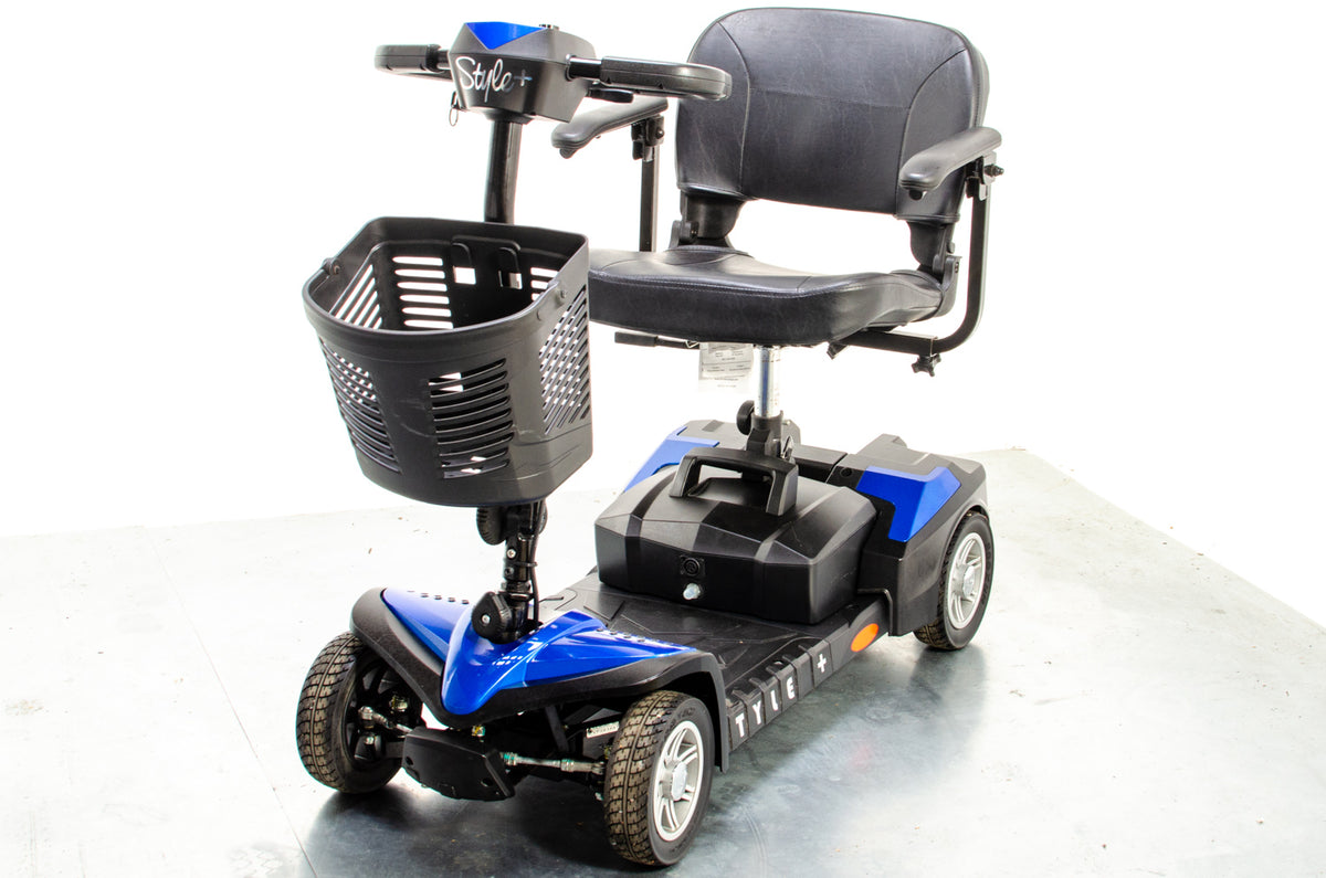 Drive Style Plus Used Mobility Scooter Transportable Boot Folding Portable Indoor Outdoor Blue
