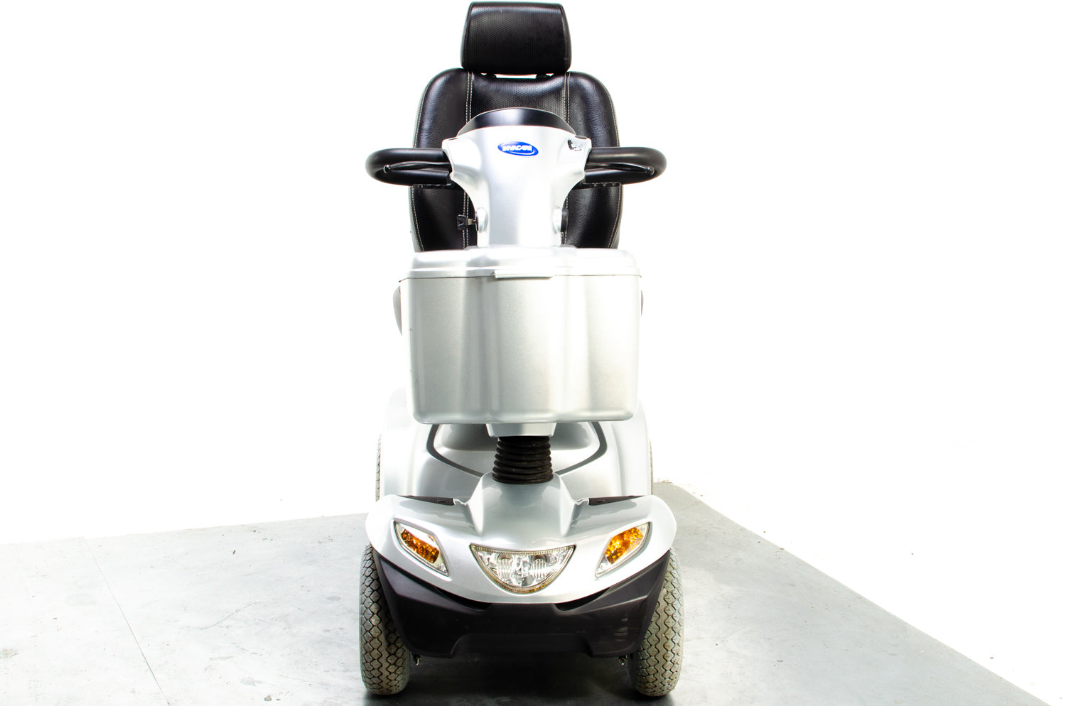 Invacare Orion Midsize Used Mobility Scooter 8mph Pavement Road Suspension Pneumatic Tyres Lockable Box Secondary image
