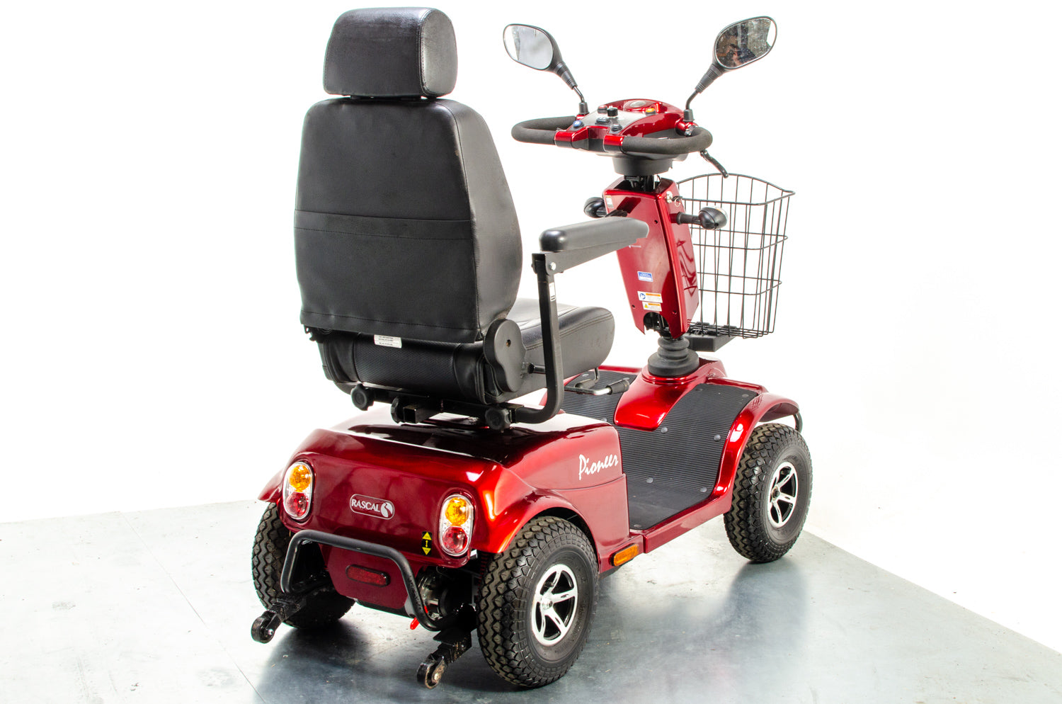 Rascal Pioneer Used Electric Mobility Scooter 8mph All-Terrain Suspension Off-Road Red