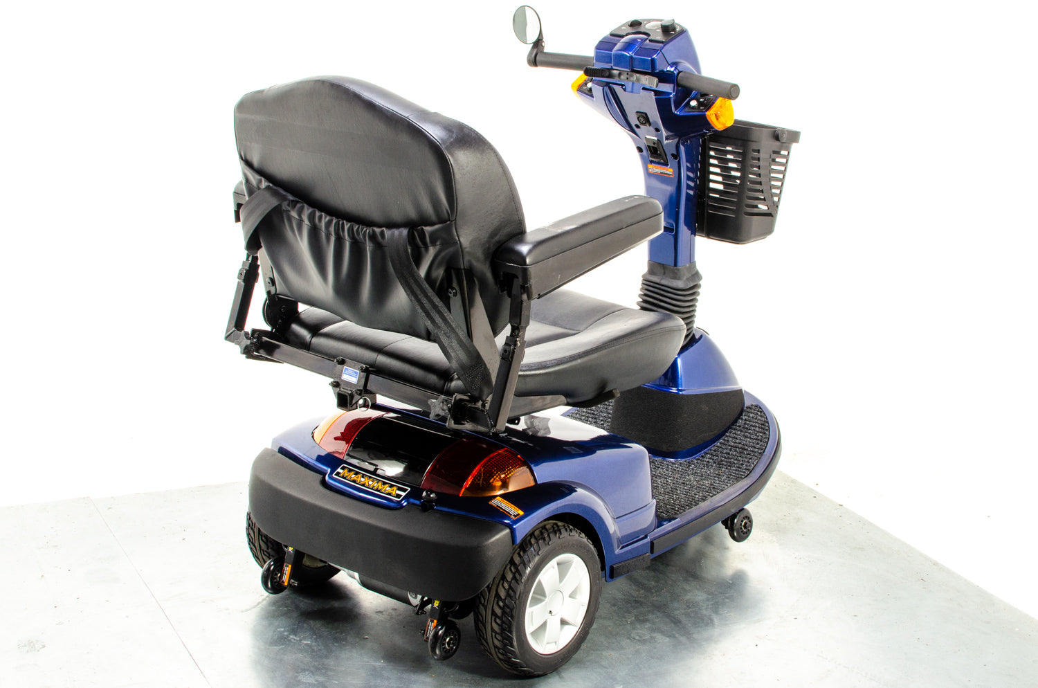 Pride Maxima 3 Used Mobility Scooter Bariatric Heavy Duty High Power Trike Pavement Blue
