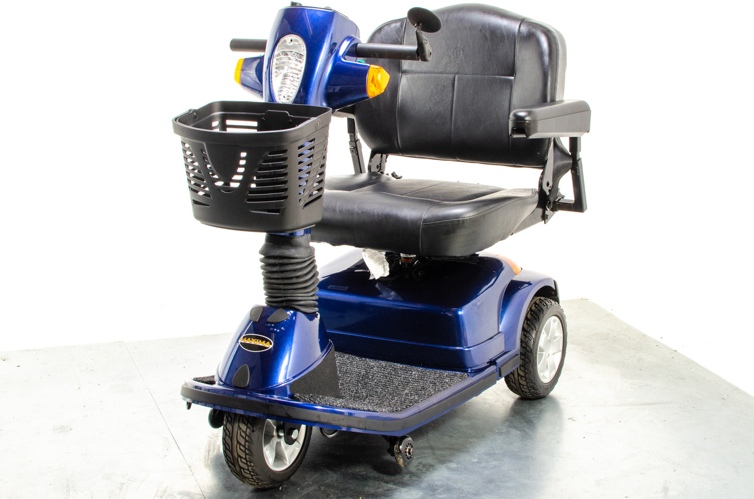 Pride Maxima 3 Used Mobility Scooter Bariatric Heavy Duty High Power Trike Pavement Blue