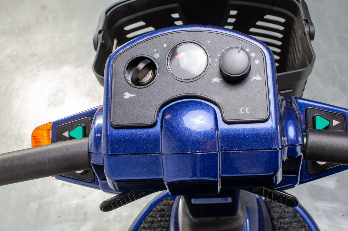 Pride Maxima 3 Used Mobility Scooter Bariatric Heavy Duty High Power Trike Pavement Blue