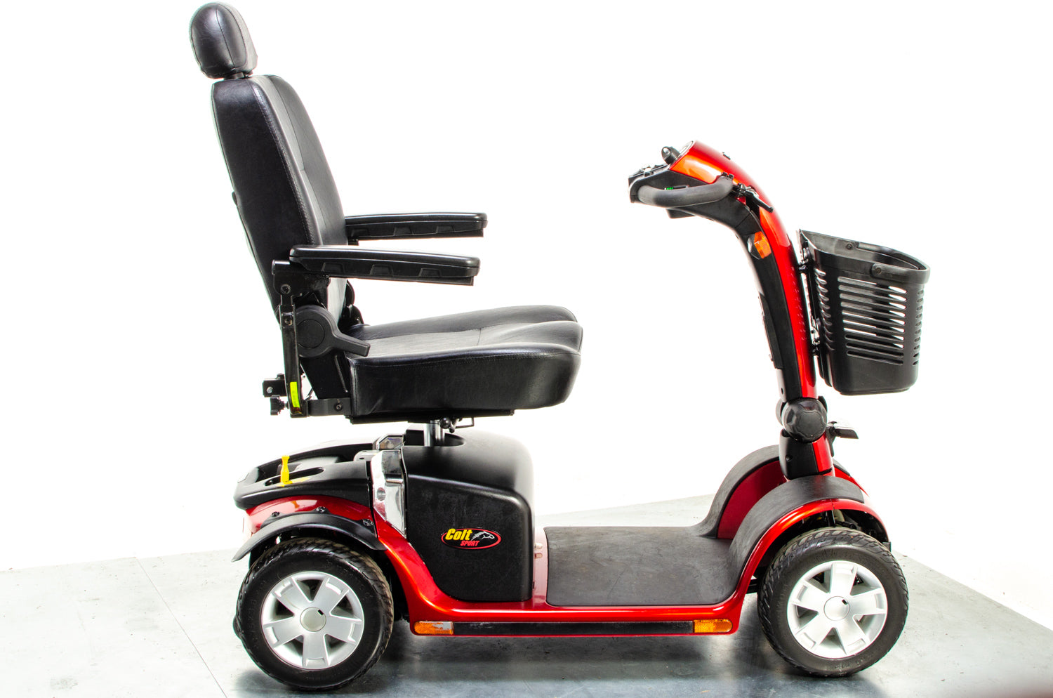 Pride Colt Sport Used Electric Mobility Scooter 8mph Transportable Suspension Red Pavement Road Legal