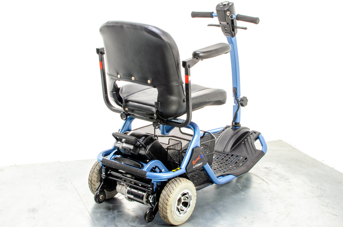 Rascal Liteway 3 Used Electric Mobility Scooter 4mph Transportable 3-Wheel Blue