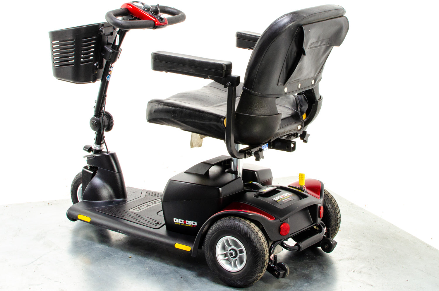 Pride Go-Go Elite Traveller LX 3 Used Mobility Scooter Boot Lightweight Travel Transportable Red 13267