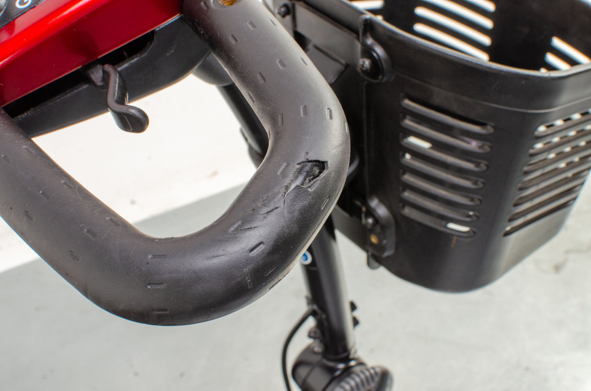 Pride Go-Go Elite Traveller LX 3 Used Mobility Scooter Boot Lightweight Travel Transportable Red 13267