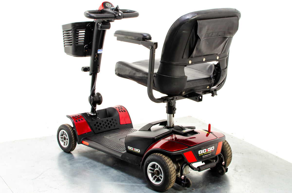 Pride Go-Go Elite Traveller Used Mobility Scooter Boot Lightweight Travel Transportable Red 13244