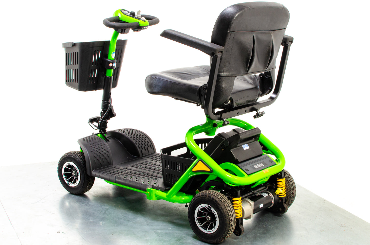 2021 Monarch Mini 4 Used Mobility Scooter Small Transportable Pneumatic Tyres Parks Green