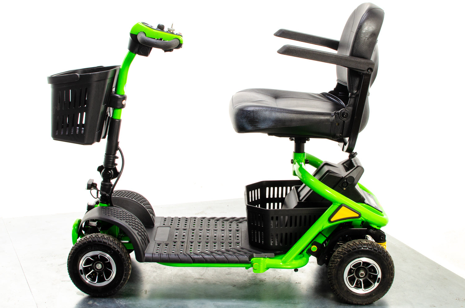 2021 Monarch Mini 4 Used Mobility Scooter Small Transportable Pneumatic Tyres Parks Green