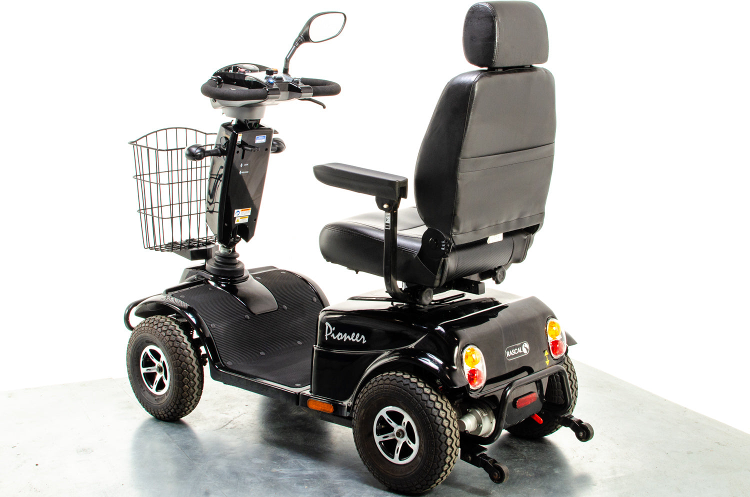 Rascal Pioneer Used Electric Mobility Scooter 8mph All-Terrain Suspension Off-Road Black 13250