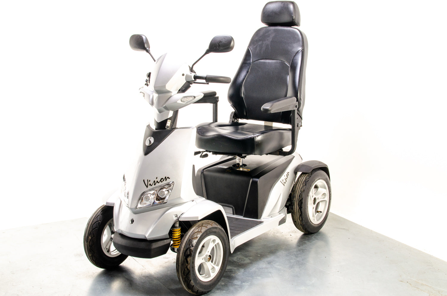 Rascal Vision Used Electric Mobility Scooter 8mph Large All-Terrain Road Legal Silver Pneumatic Tyres 13062