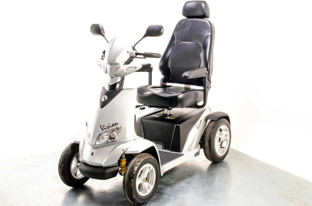 Rascal Vision Used Electric Mobility Scooter 8mph Large All-Terrain Road Legal Silver Pneumatic Tyres 13062